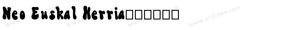 Neo Euskal Herria字体转换